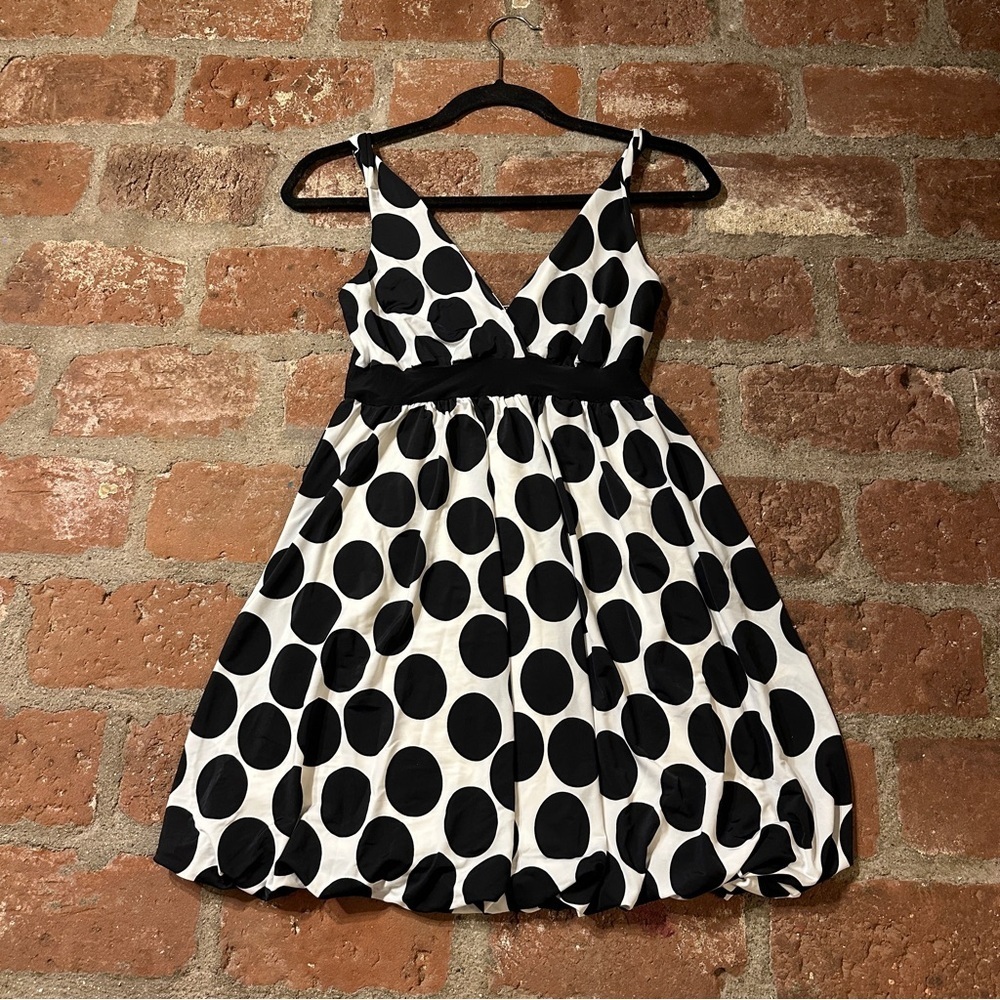 Black and White Polka Dot Mini Dress
